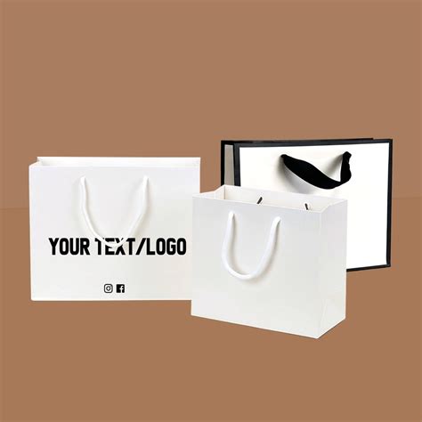 Custom Logo Boutique Paper Bags Shopping Bags With Handle Clothes ...