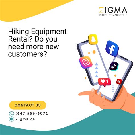 Specialized digital marketing company for Hiking Equipment Rental, generate more leads this year!