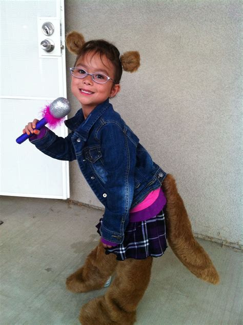 Chipette Costume... Made the ears, legs and tail. | Sibling halloween costumes, Cute halloween ...