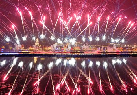 Spring Festival Vibe: Grand Light-Drone-Fireworks Performance in ...