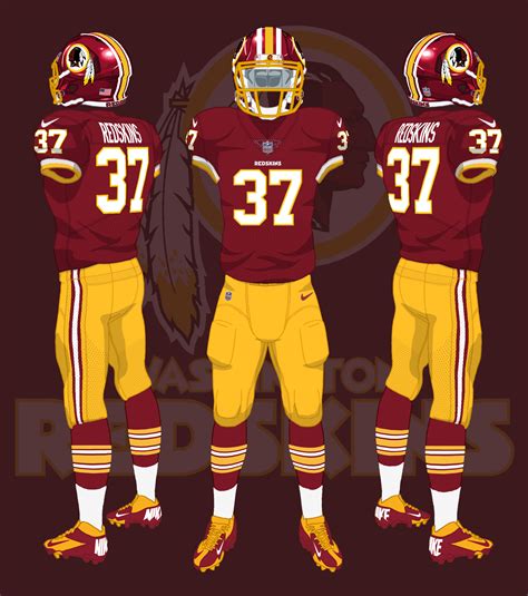 Washington Redskins Uniforms History - img-pewpew