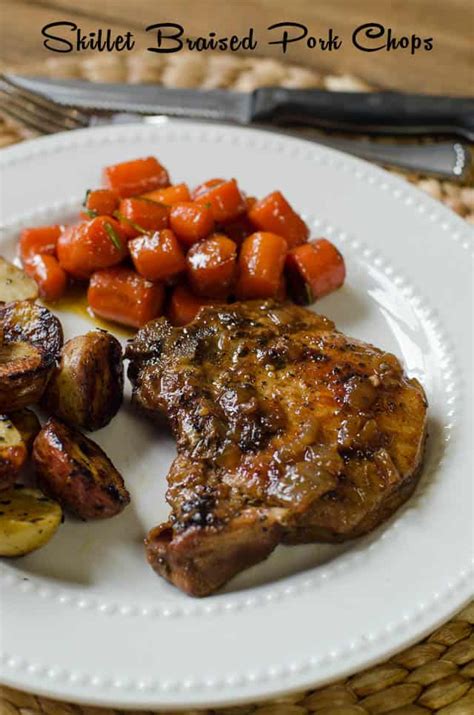 Skillet Braised Pork Chops | Valerie's Kitchen