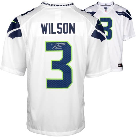 Russell Wilson Seattle Seahawks Autographed Nike Limited White Jersey