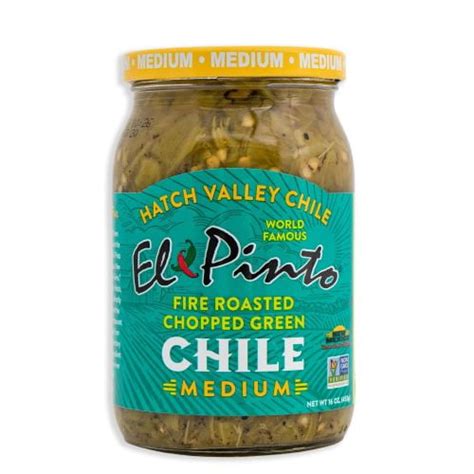 El Pinto Salsa El Pinto Med Roasted Green Chile 16z - Walmart.com ...