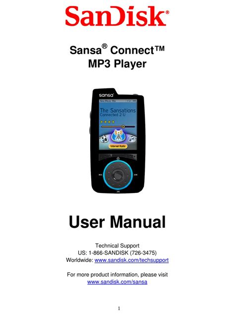 SANDISK SANSA CONNECT SANSA CONNECTTM USER MANUAL Pdf Download | ManualsLib