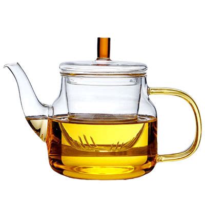 Durable Stovetop Safe Teapot , Borosilicate Glass Clear Teapot With Infuser