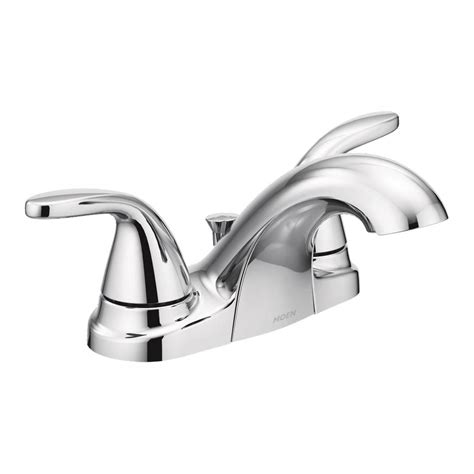 MOEN Adler 4 in. Centerset 2-Handle Bathroom Faucet in Chrome-84603 - The Home Depot