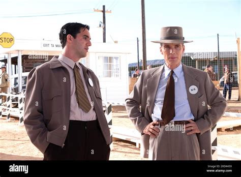 L to R: Benny Safdie is Edward Teller and Cillian Murphy is J. Robert Oppenheimer in ...