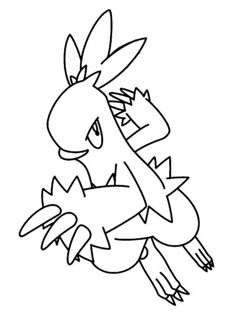 Combusken Pokemon coloring pages - Free Printable