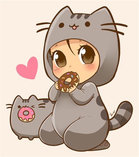 Pusheen by nekoshiei on DeviantArt