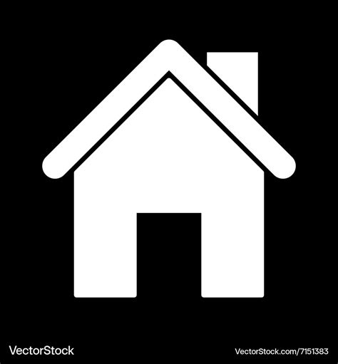 White home icon Royalty Free Vector Image - VectorStock