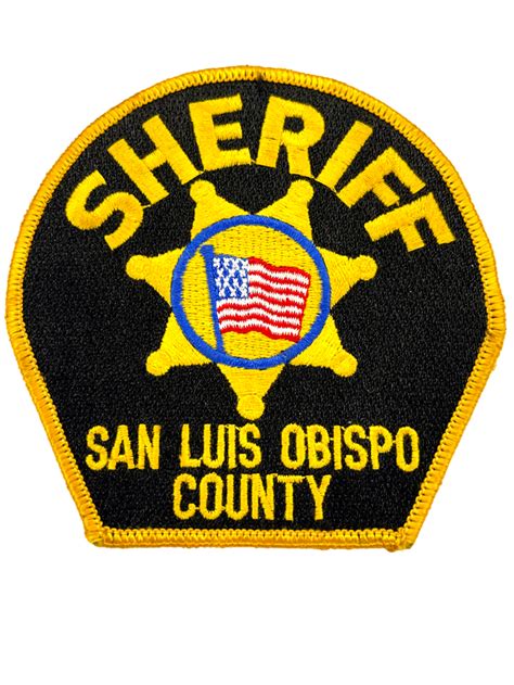 SAN LUIS OBISPO COUNTY SHERIFF CA PATCH