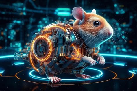 Premium AI Image | A mouse in a futuristic costume