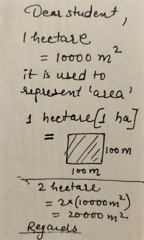 Meritnation experts i am confused what is meaning of Hectare in maths and what is short symbol ...