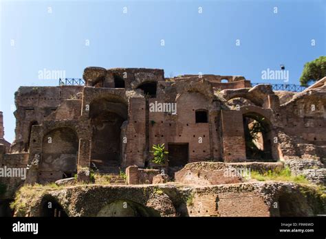 Roman ruins in Rome, Forum Stock Photo - Alamy