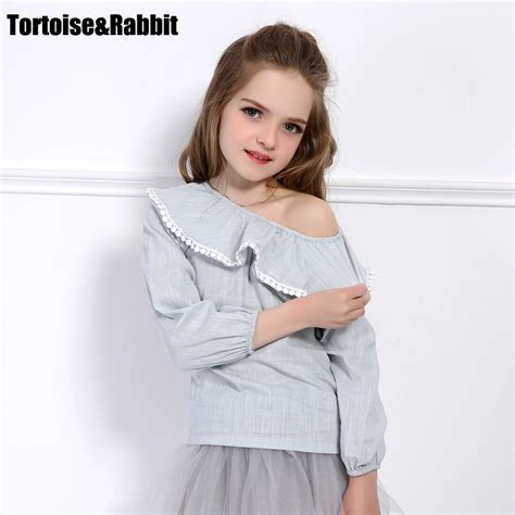 Fashion Shirts For Girls 2017 Kids Girls Plaid Blouse Spring Long Sleeves Ruffle T Shirt Summer ...