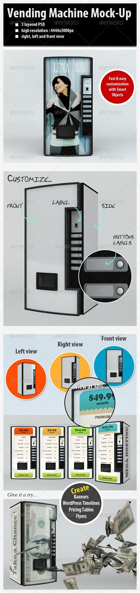 Vending Machine Mockup Free - Solution by Surferpix