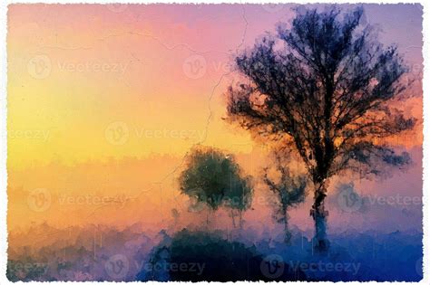 Abstract Impressionism Nature Landscape Digital Painting 33065326 Stock ...