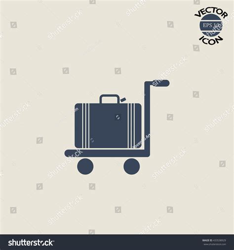 Trolley Suitcase Vector Illustration Stock Vector (Royalty Free) 433538929 | Shutterstock