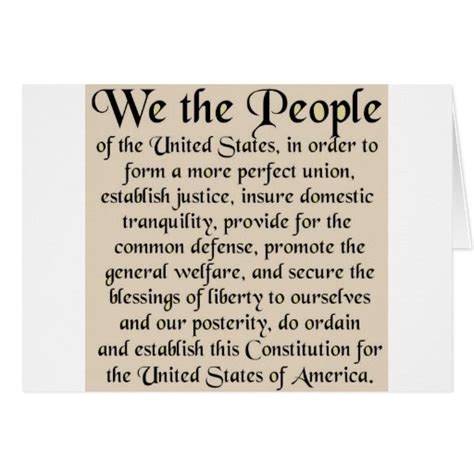 Preamble to The Constitution of the United States | Zazzle