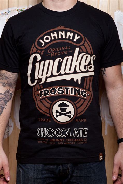 Johnny Cupcakes Frosting T-shirts | Dieline - Design, Branding & Packaging Inspiration