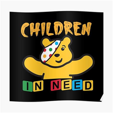 "Pudsey Bear - Children in need" Poster for Sale by sama-stylish | Redbubble