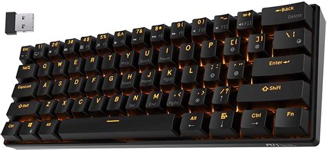 Buy RK ROYAL KLUDGE RK61 Gaming Keyboard, 61 Keys Wireless Mechanical Keyboard Bluetooth Compact ...