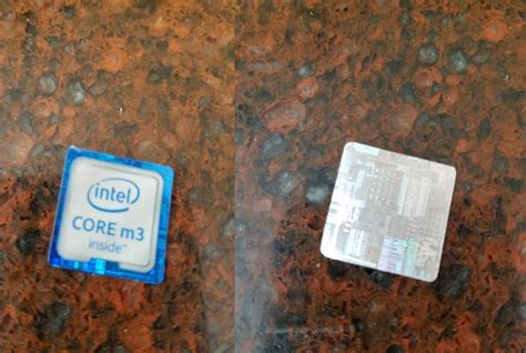 My Intel Inside sticker has the CPU diagram printed on the back. : r/mildlyinteresting