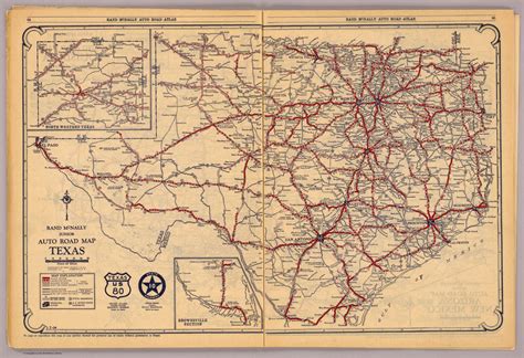 Texas. - David Rumsey Historical Map Collection - Rand Mcnally Texas Road Map | Printable Maps