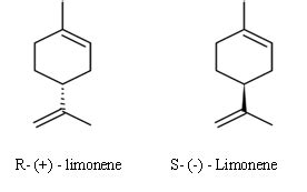 A : Enantiomers of α -pinene B: Enantiomers of limonene | Download Scientific Diagram