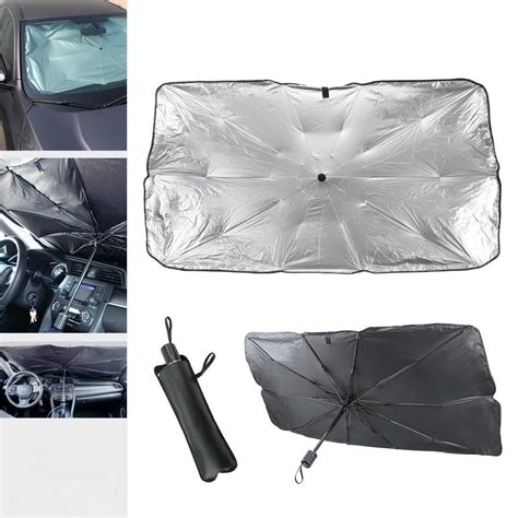 Car Parasol Sun Shade Windshield Protection Foldable Universal Car Cover Umbrella Visor Sedan ...