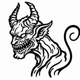 Creepy Demon coloring page  Download Print Or Color Online For Free sketch template
