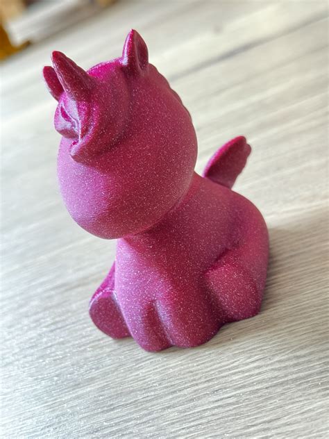 Sitting unicorn (flat base) by Særaphin | Download free STL model ...