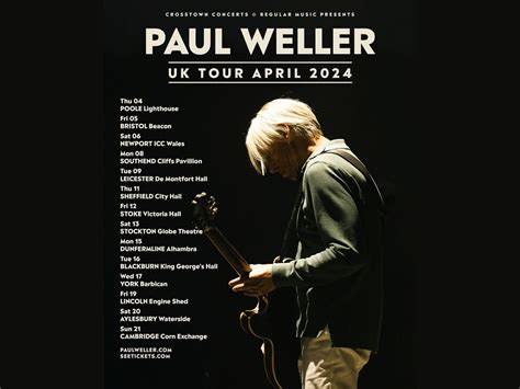 Paul Weller Tour 2024 Setlist - Cordy Dominga