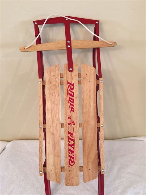 Radio Flyer Metal & Wood Sled Christmas Large Tree Ornament or Toy #RadioFlyer # ...