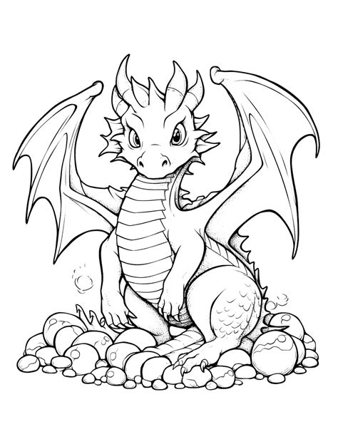 35 free dragon coloring pages for kids 2023 printables – Artofit