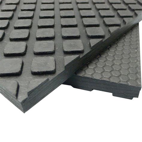 Rubber-Cal Maxx-Tuff 2-ft x 3-ft Black Rectangular Indoor/Outdoor ...