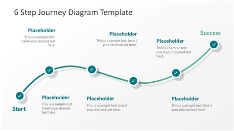 6 Steps PowerPoint Journey Diagram - SlideModel