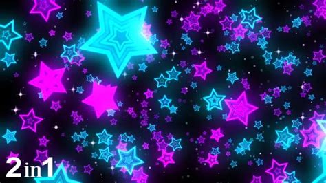 Stars Neon Background (2-Pack) | Neon backgrounds, Star background, Neon