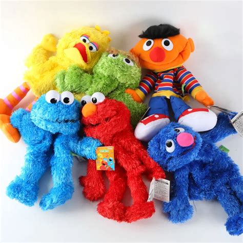 Cartoon Sesame Street Hand Puppet Fantoche Doll Large Puppet Soft Plush Toy For Children Kids-in ...