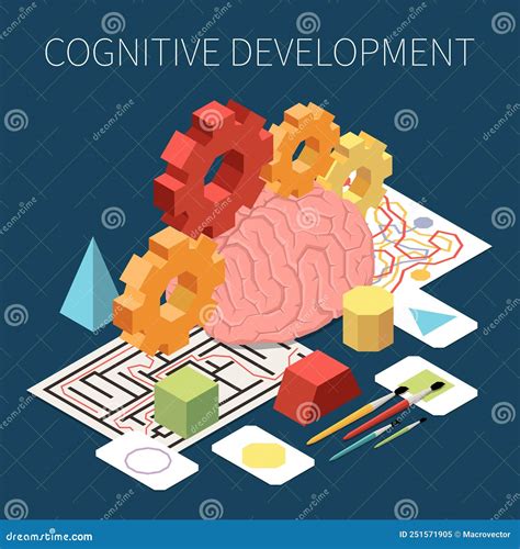 Cognitive Development Progress Stages By Age, Vector Illustration Diagram | CartoonDealer.com ...