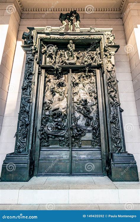 Philadelphia, Pennsylvania, USA - December, 2018 - the Gates of Hell at Rodin Museum in ...