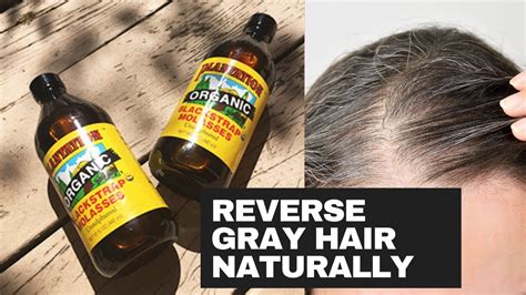 Reverse Your Grey Hair Naturally With Blackstrap Molasses - YouTube