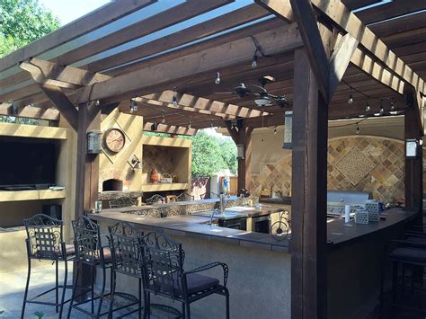 brown, gray, wooden, gazebo, patio cover, outdoor kitchen, tile, copper, patio, stone | Pxfuel