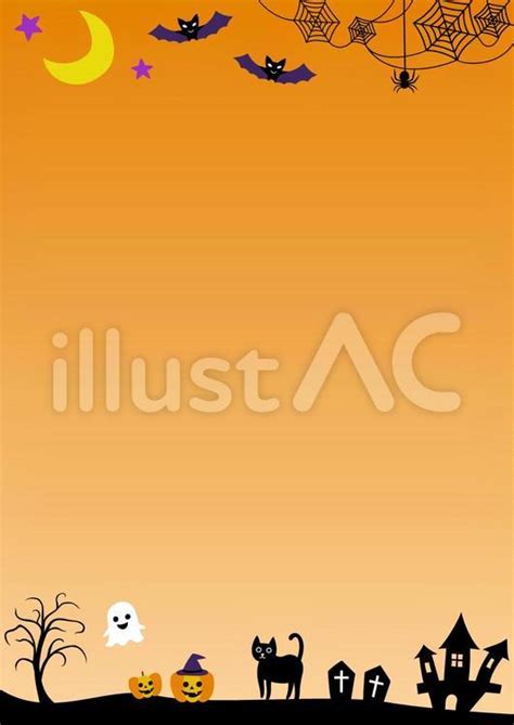 Free Vectors | Cute Halloween background orange A4 vertical