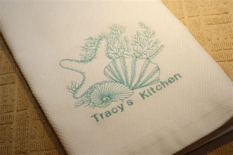 2 Personalized Kitchen Towels Personalized by BellaBlingbyMelissa