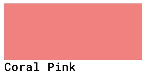 Coral Pink Color Codes - The Hex, RGB and CMYK Values That You Need