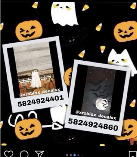 Pin by Getinex on Pins by you in 2023 | Halloween decals, Fall decal, Bloxburg decals codes ...