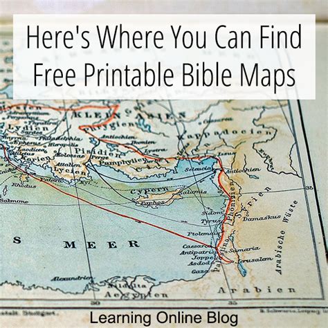 Printable Bible Maps