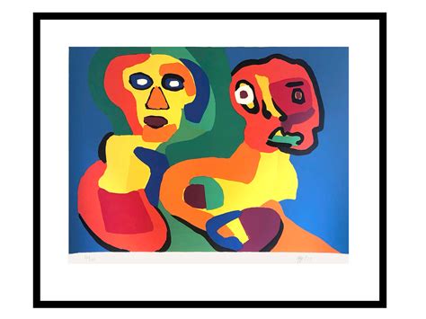 Karel Appel - Two Figures For Sale at 1stDibs